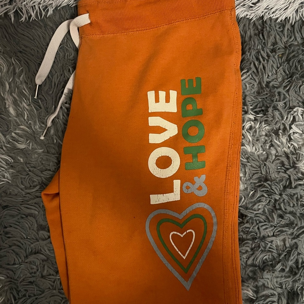 Free Spirit Orange Flare Sweat Pants